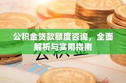 随县公积金贷款额度咨询，全面解析与实用指南