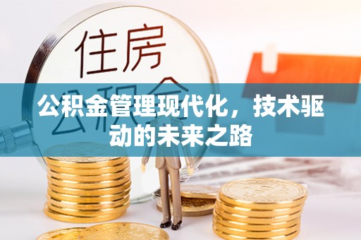 随县公积金管理现代化，技术驱动的未来之路